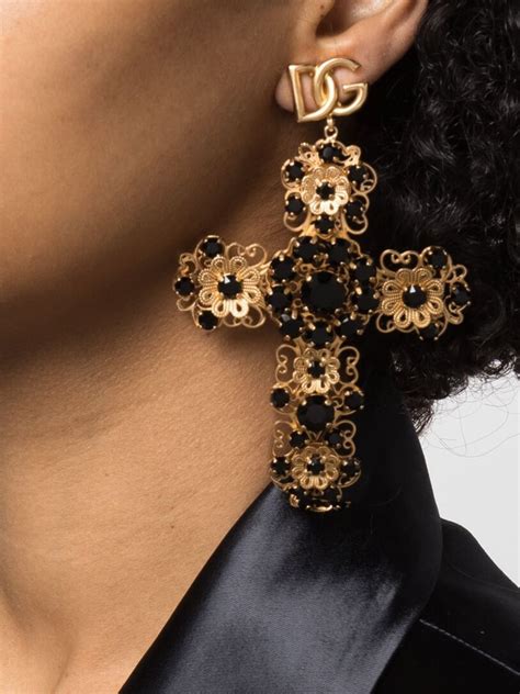 dolce gabbana earrings sale|dolce gabbana cross earrings.